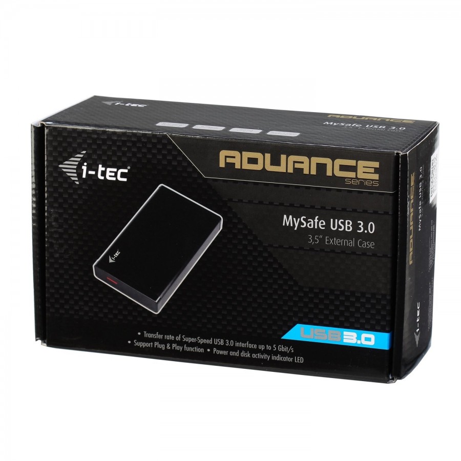 Кутия HDD Хард диск iTEC MYSAFE Advanced 3.5 инча  USB 3.0