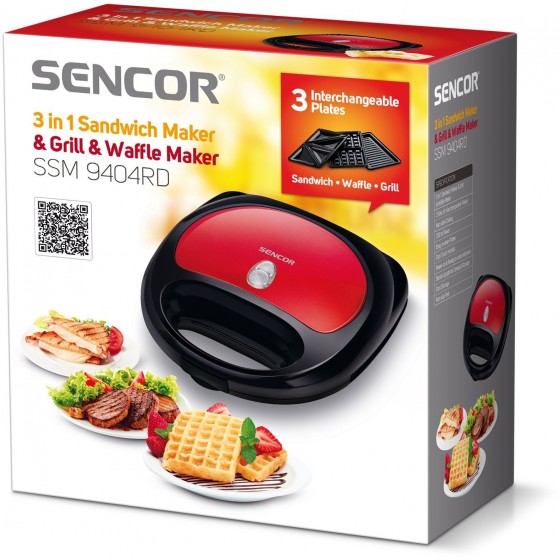 Мултифункционален тостер Sencor SSM 9404RD