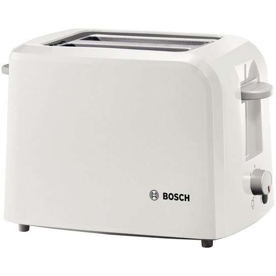 Тостер Bosch TAT3A011 – Компактен, електронен , бял/светлосив