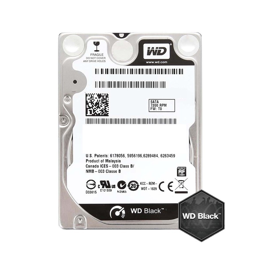 HDD Хард диск 500GB WD Black 2.5' SATAIII 32MB 7200rpm 7mm slim (5 years warranty)