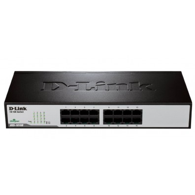 Суич  D-Link DES-1016D/E неуправляем 16-Port 10/100Mbps Fast Ethernet