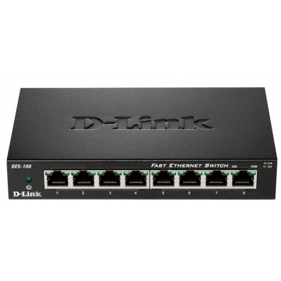 8-Port  10/100 Fast Ethernet Metal Housing Unmanaged Switch